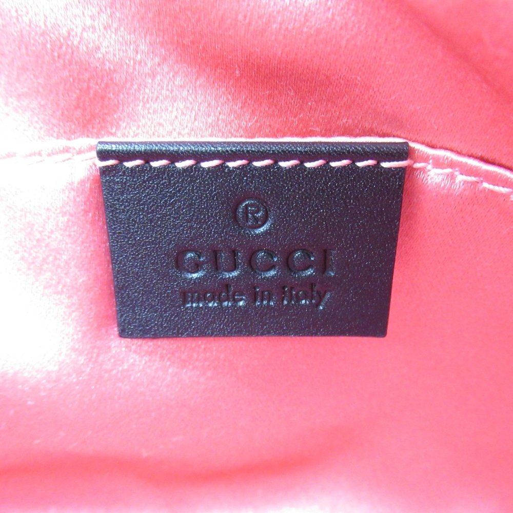 GUCCI Shoulder Bag Black White leather 448065 - Picture 6 of 9